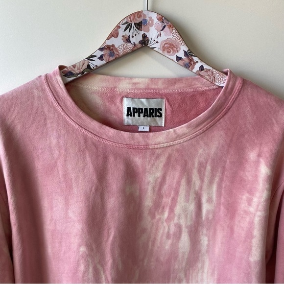 APPARIS Satya Wide Sleeve Tie Dye Sweater! Pink Sweatshirt Large - Picture 4 of 10